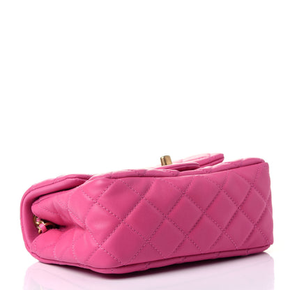 Chanel Lambskin Quilted Mini Pearl Crush Flap Pink 5 of 5