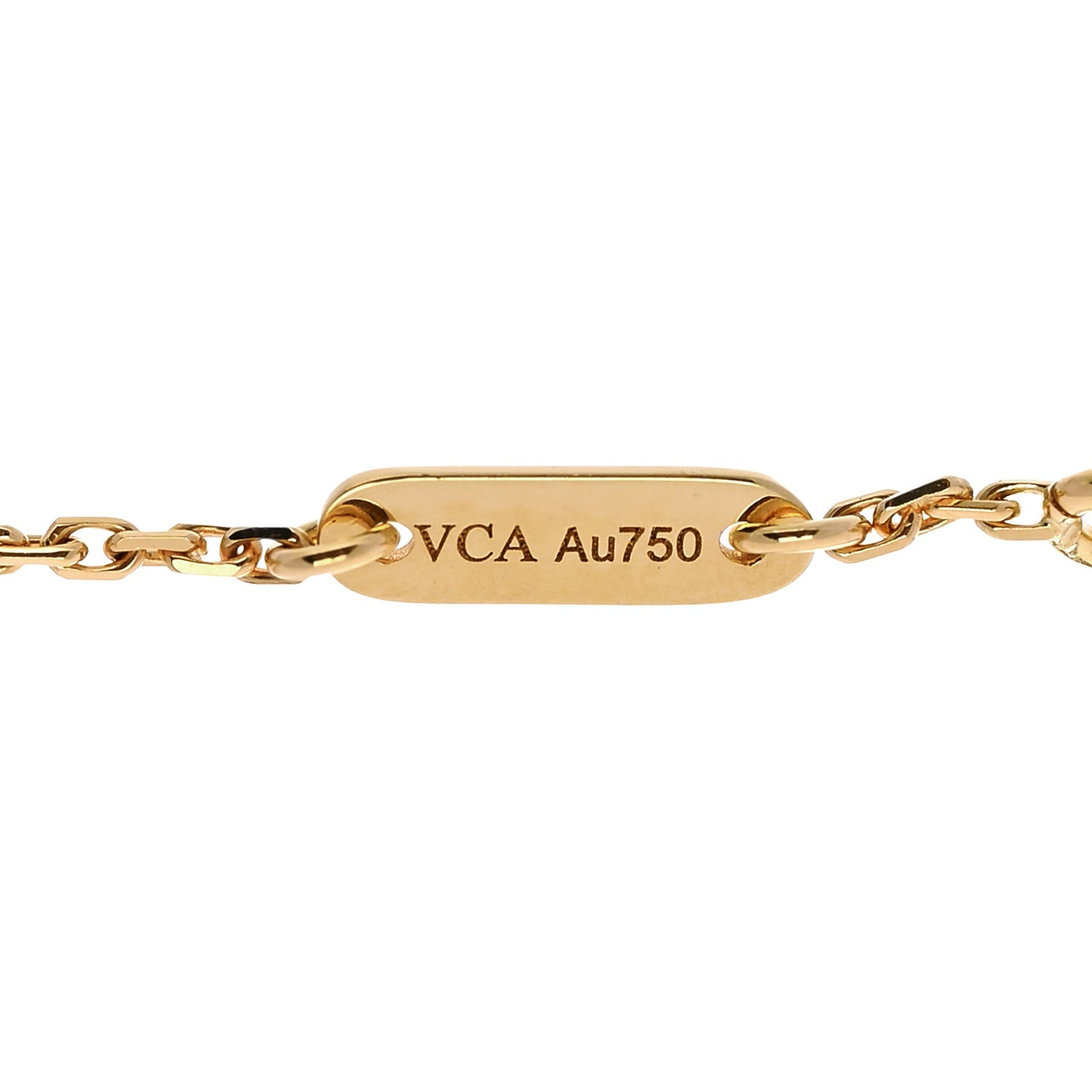 18K Yellow Gold Mother of Pearl Sweet Alhambra Bracelet