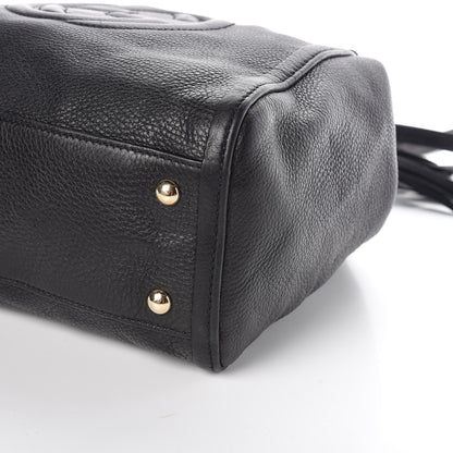 Gucci Pebbled Calfskin Small Soho Shoulder Bag Black 6 of 9
