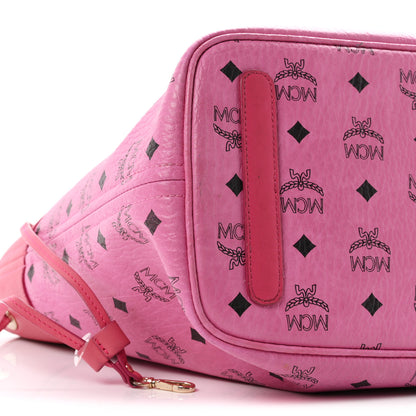 MCM Visetos Aren Tote Pink 11 of 12