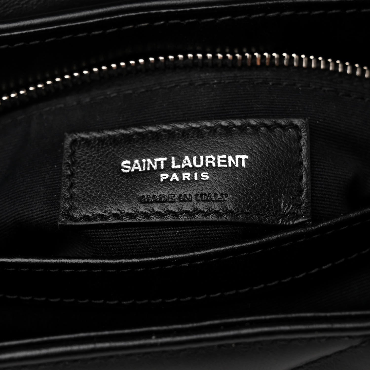 Saint Laurent SAINT LAURENT Calfskin Y Quilted Monogram Toy Loulou Crossbody Bag Black 7 of 12
