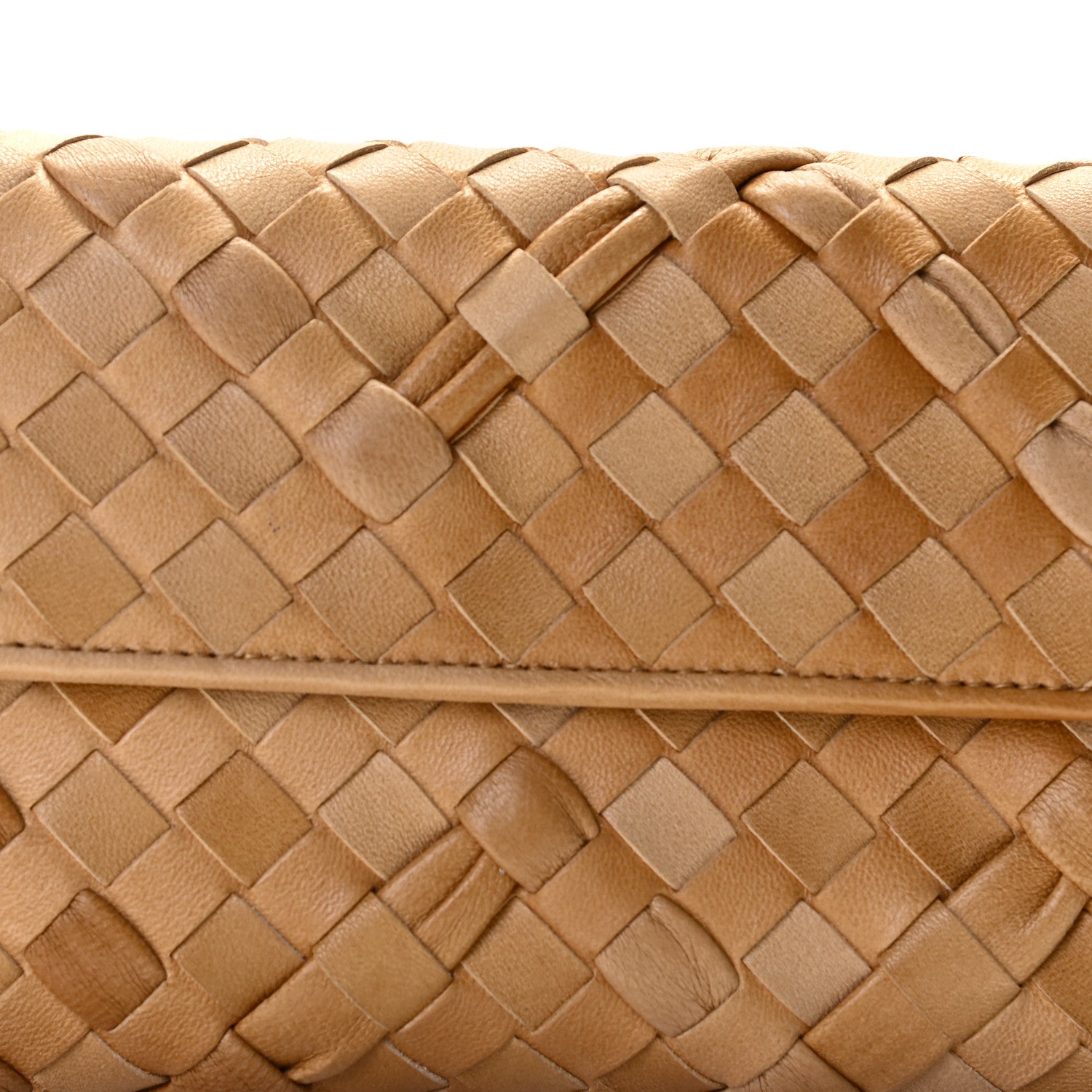 Bottega Veneta Nappa Intrecciato Continental Flap Wallet Camel 6 of 13