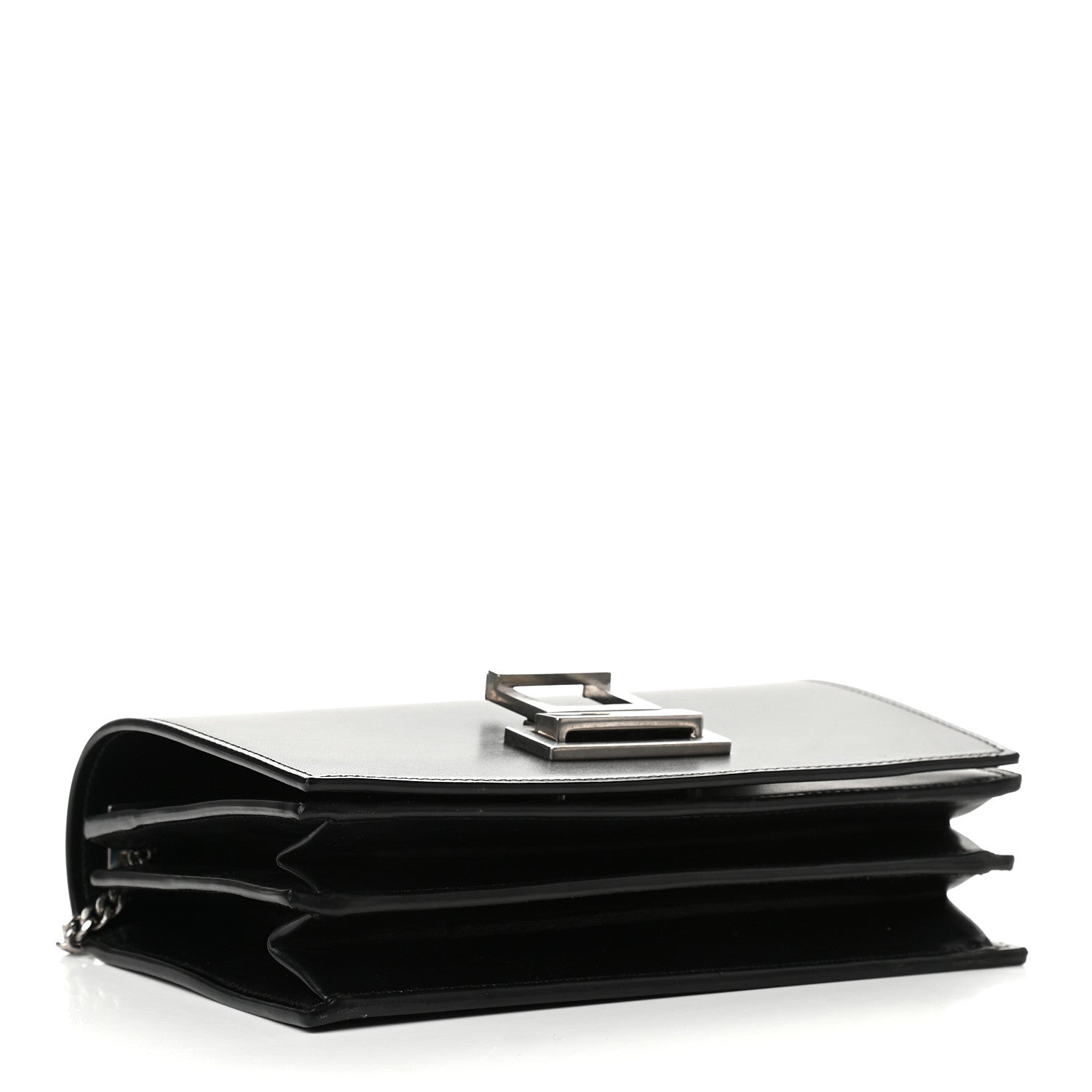 Saint Laurent Calfskin Metropolis Chain Shoulder Bag Black 7 of 9