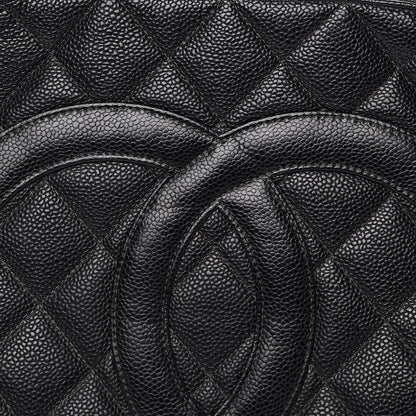 Chanel Caviar Quilted Medallion Tote Black 14 of 15