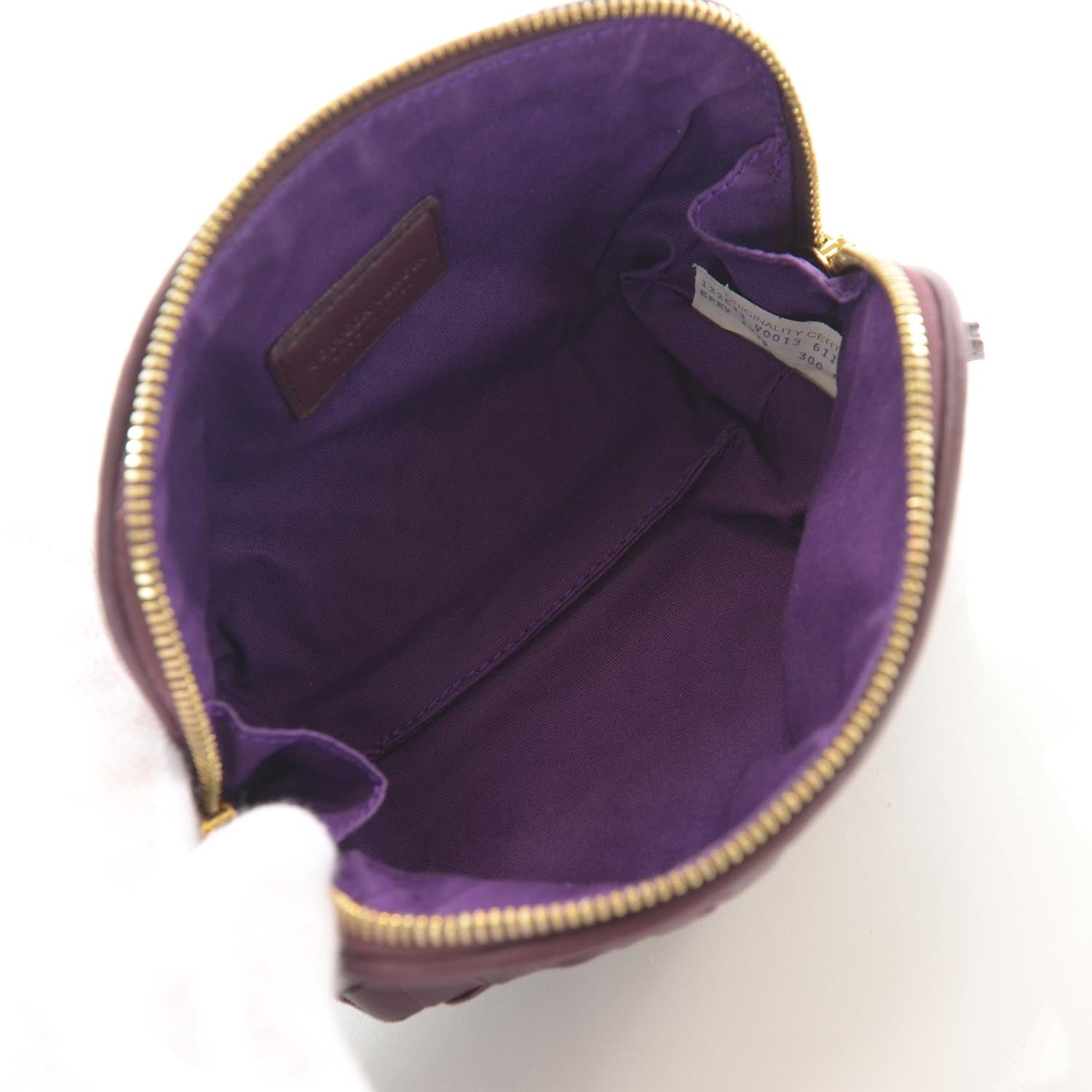 Bottega Veneta Nappa Intrecciato Cosmetic Case Purple 7 of 7