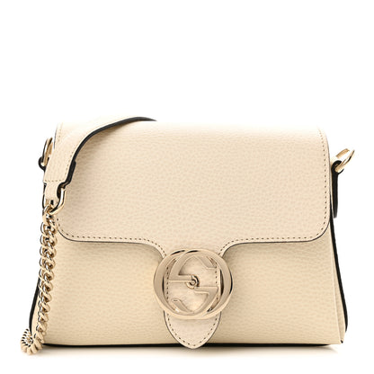 Gucci Dollar Calfskin Interlocking G Crossbody Bag Mystic White 1 of 15