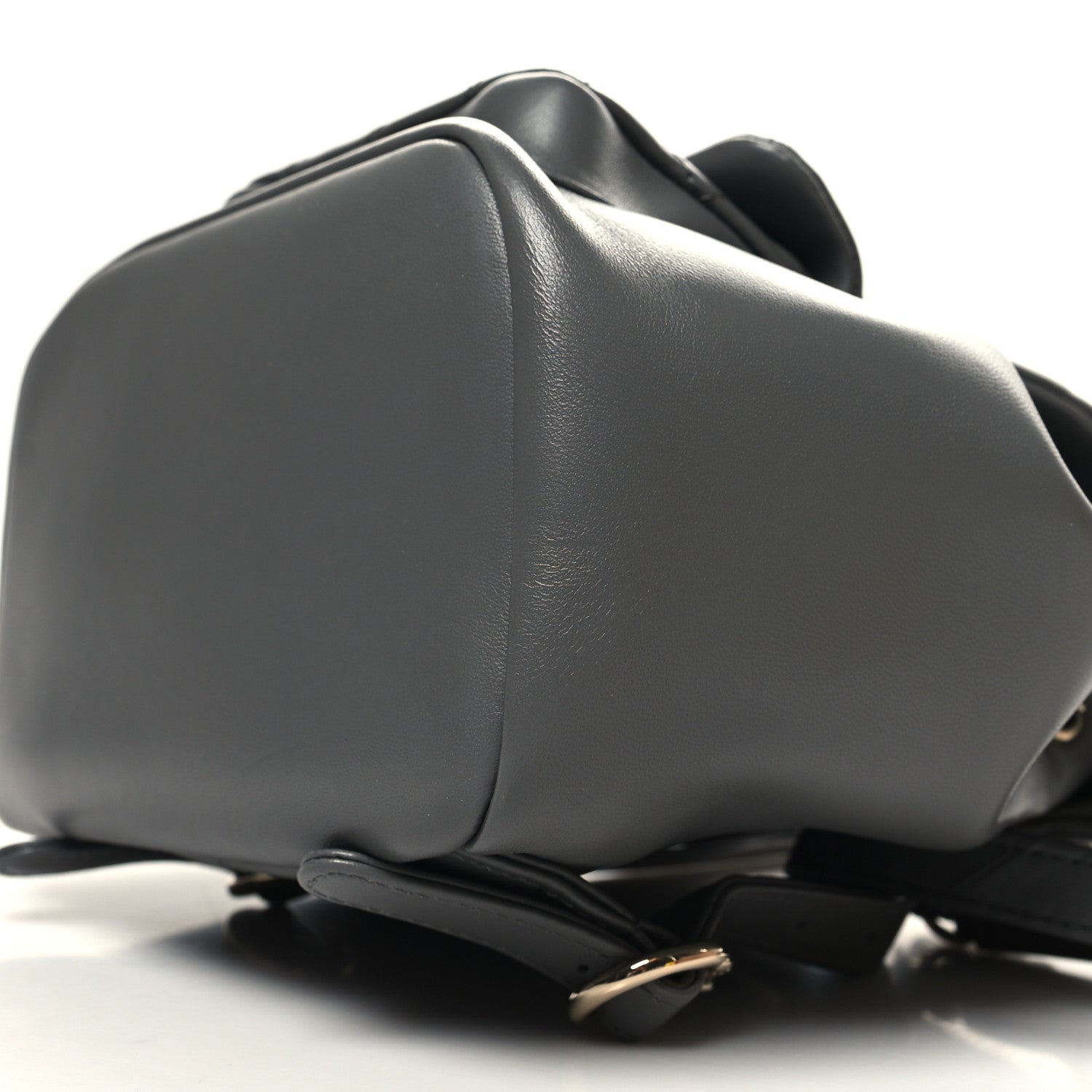 Chanel Lambskin Quilted Small Duma Drawstring Backpack Grey 10 of 11