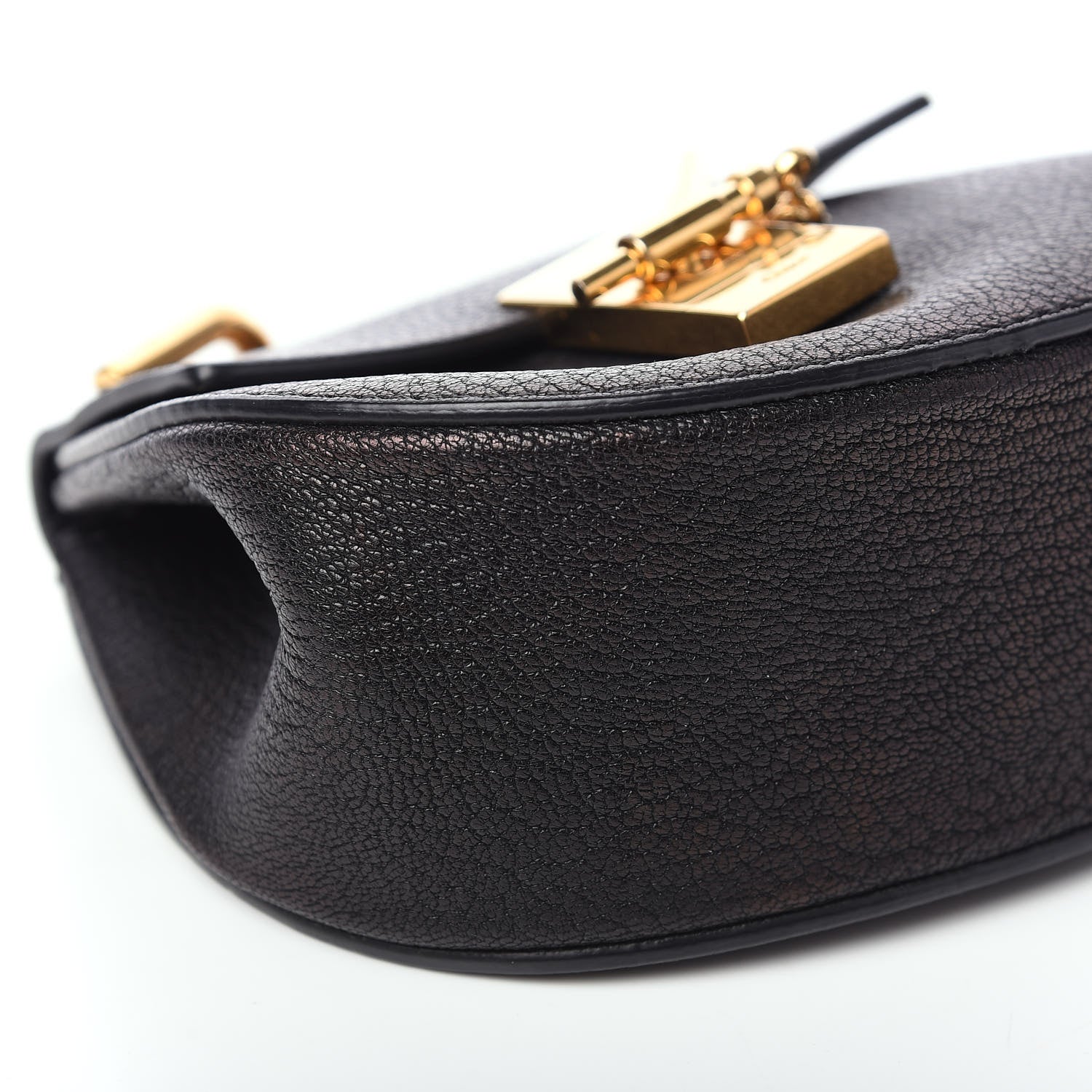 Chloe Grained Lambskin Nano Drew Shoulder Bag Black 6 of 8