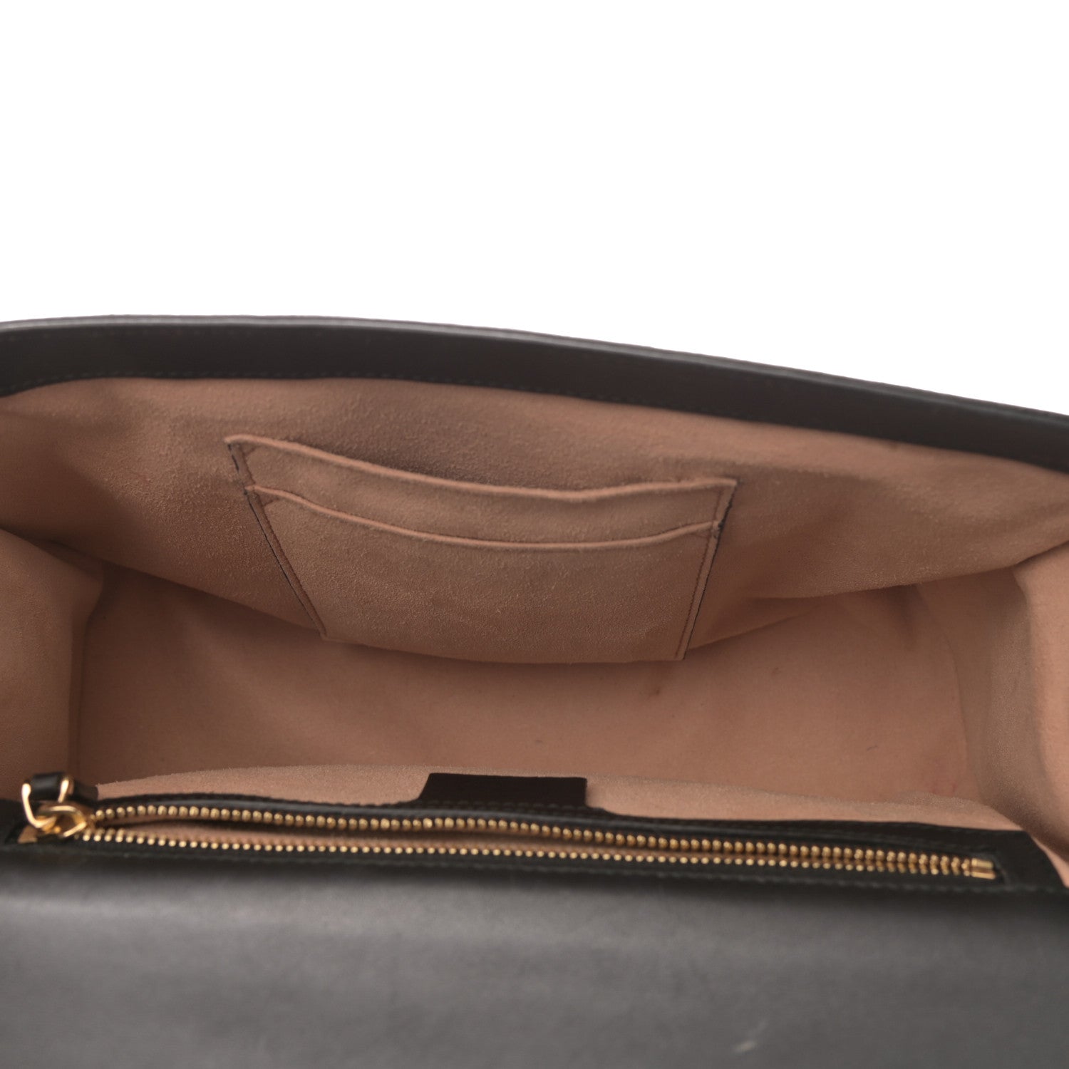 Gucci GG Supreme Monogram Bees Medium Padlock Shoulder Bag Beige Oro Black 5 of 9