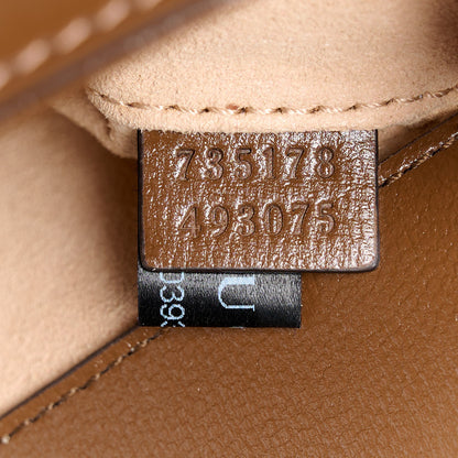 Gucci GG Supreme Monogram Small Horsebit 1955 Chain Shoulder Bag Beige Ebony Brown Sugar 8 of 12