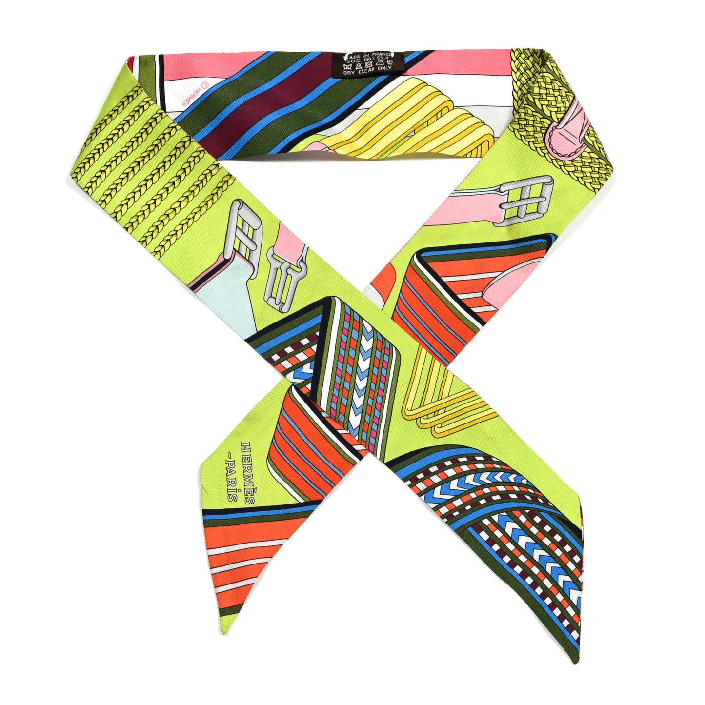 Silk Sangles En Zigzag Twilly