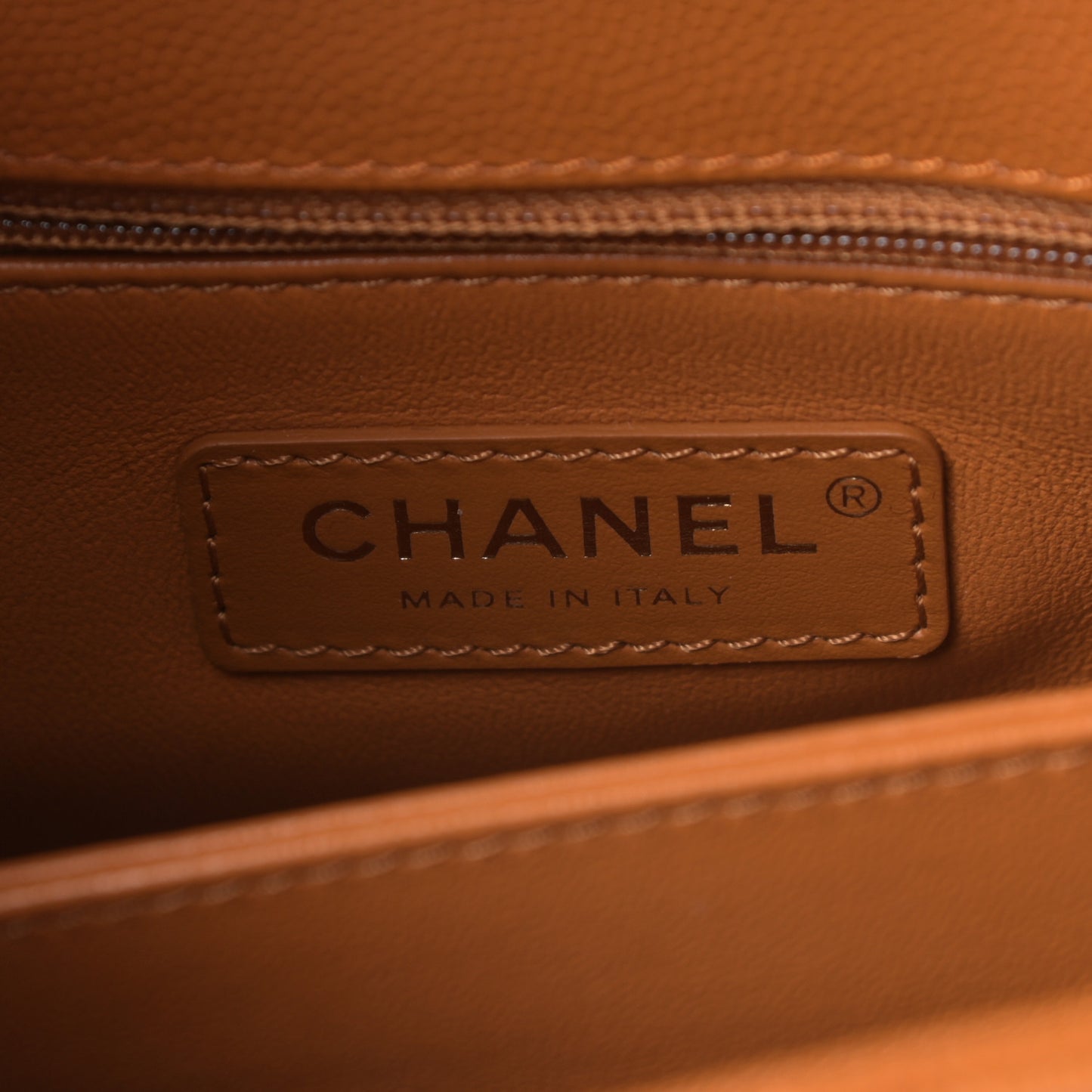 Caviar Quilted Mini Coco Handle Flap Brown