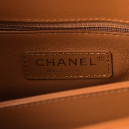 Chanel Caviar Quilted Mini Coco Handle Flap Brown 6 of 11