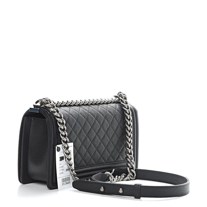 Chanel Caviar Quilted Medium Boy Flap Black 3 of 11