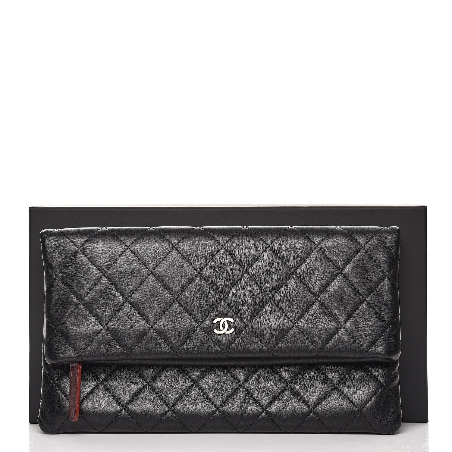 Chanel Lambskin Quilted CC Beauty Clutch Black 9 of 9