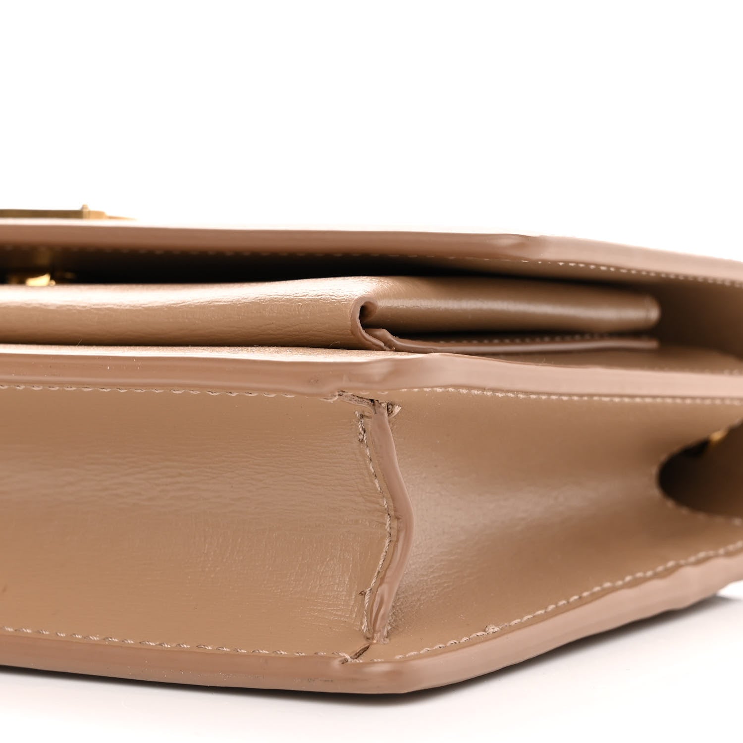 Saint Laurent Calfskin Monogram Sunset Chain Wallet Nude Powder 10 of 10