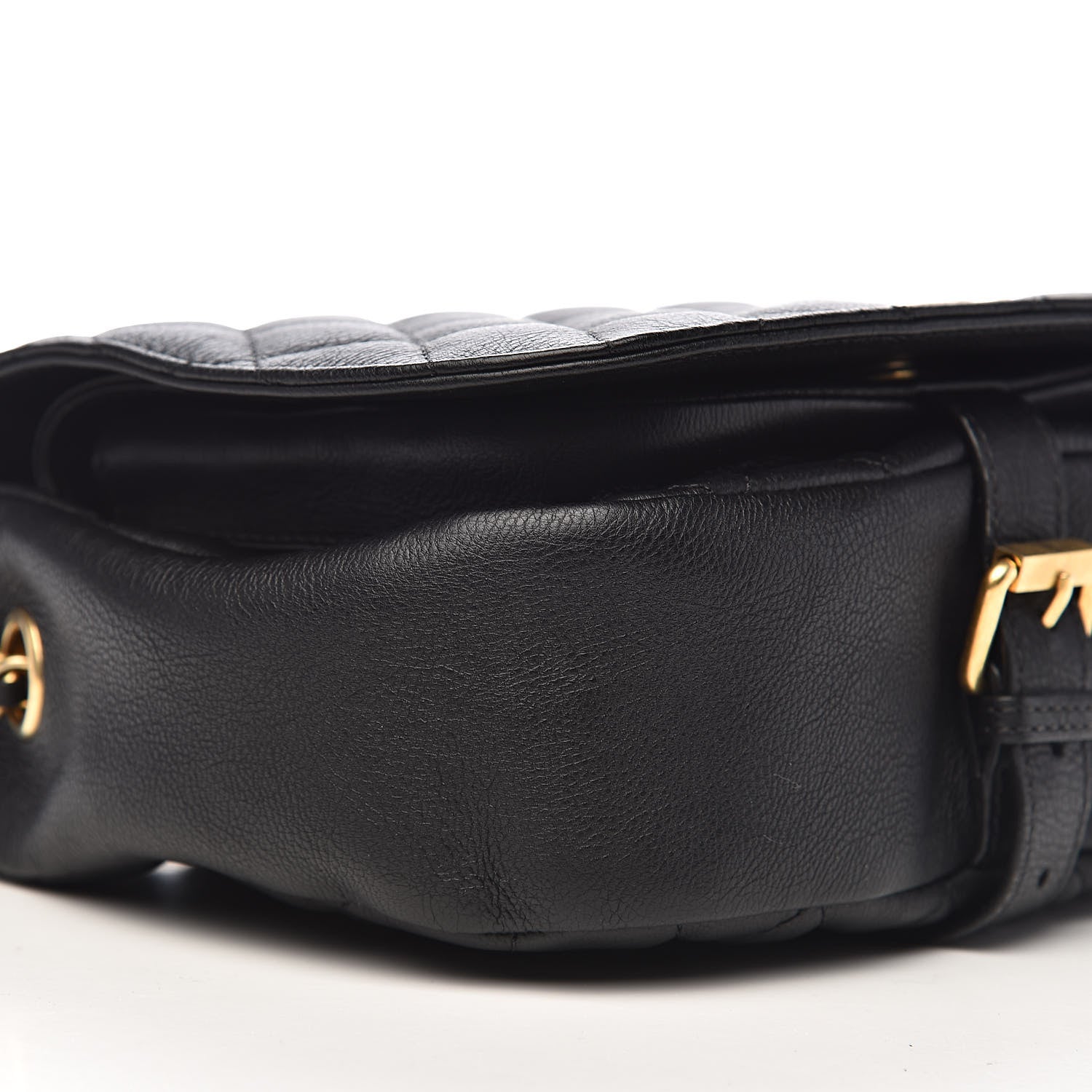 Chanel Grained Calfskin Quilted Messenger Flap Black 8 of 10