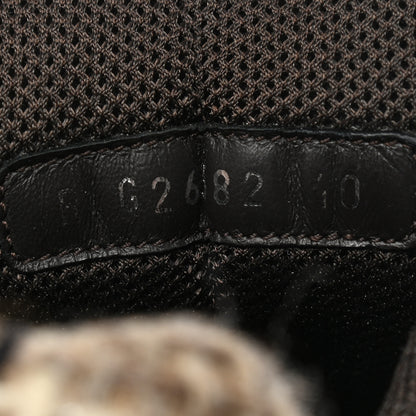 Chanel Suede Tweed Goatskin CC Sneakers 40 Brown 8 of 10