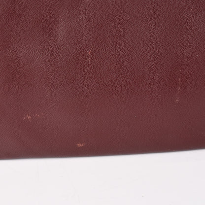 Celine Lambskin Large Trio Crossbody Bag Burgundy 10 of 12