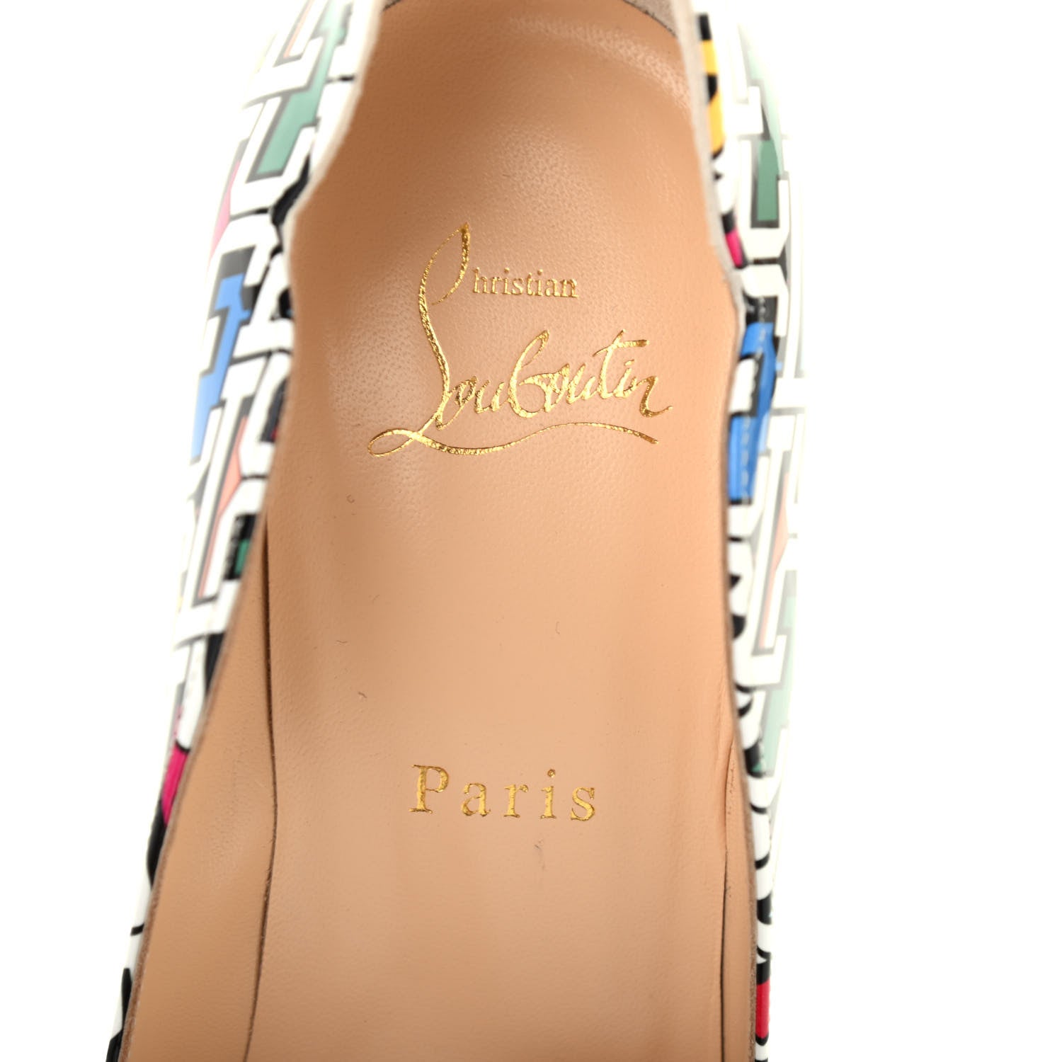 Christian Louboutin Patent CL 3D Print Hot Chick 100 Pumps 38 Multicolor 6 of 7