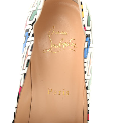 Christian Louboutin Patent CL 3D Print Hot Chick 100 Pumps 38 Multicolor 6 of 7