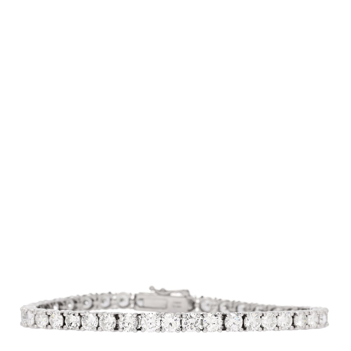 Platinum Diamond 12.09ct Tennis Bracelet