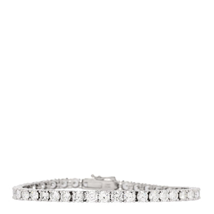 Parker & West by FASHIONPHILE Platinum Diamond 12.09ct Tennis Bracelet 1 of 6