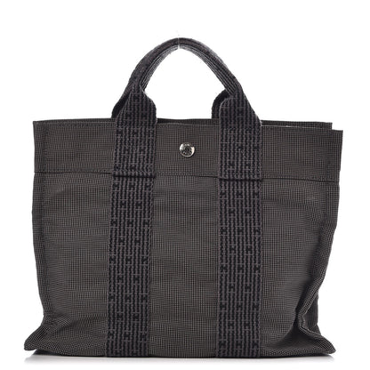 Hermes Canvas Herline PM Tote Grey 1 of 8