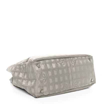 Chanel Metallic Nylon Travel Tote Silver 4 of 11
