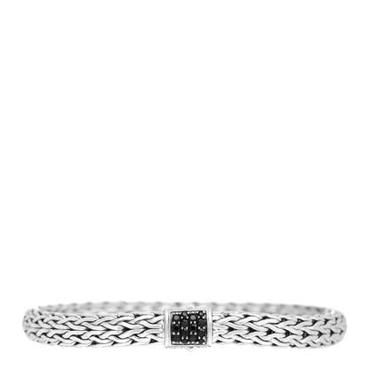 John Hardy Sterling Silver Black Sapphire 7.5mm Classic Chain Bracelet 1 of 4