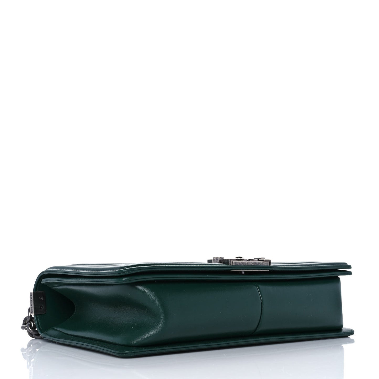 Lambskin Quilted New Medium Boy Flap Green