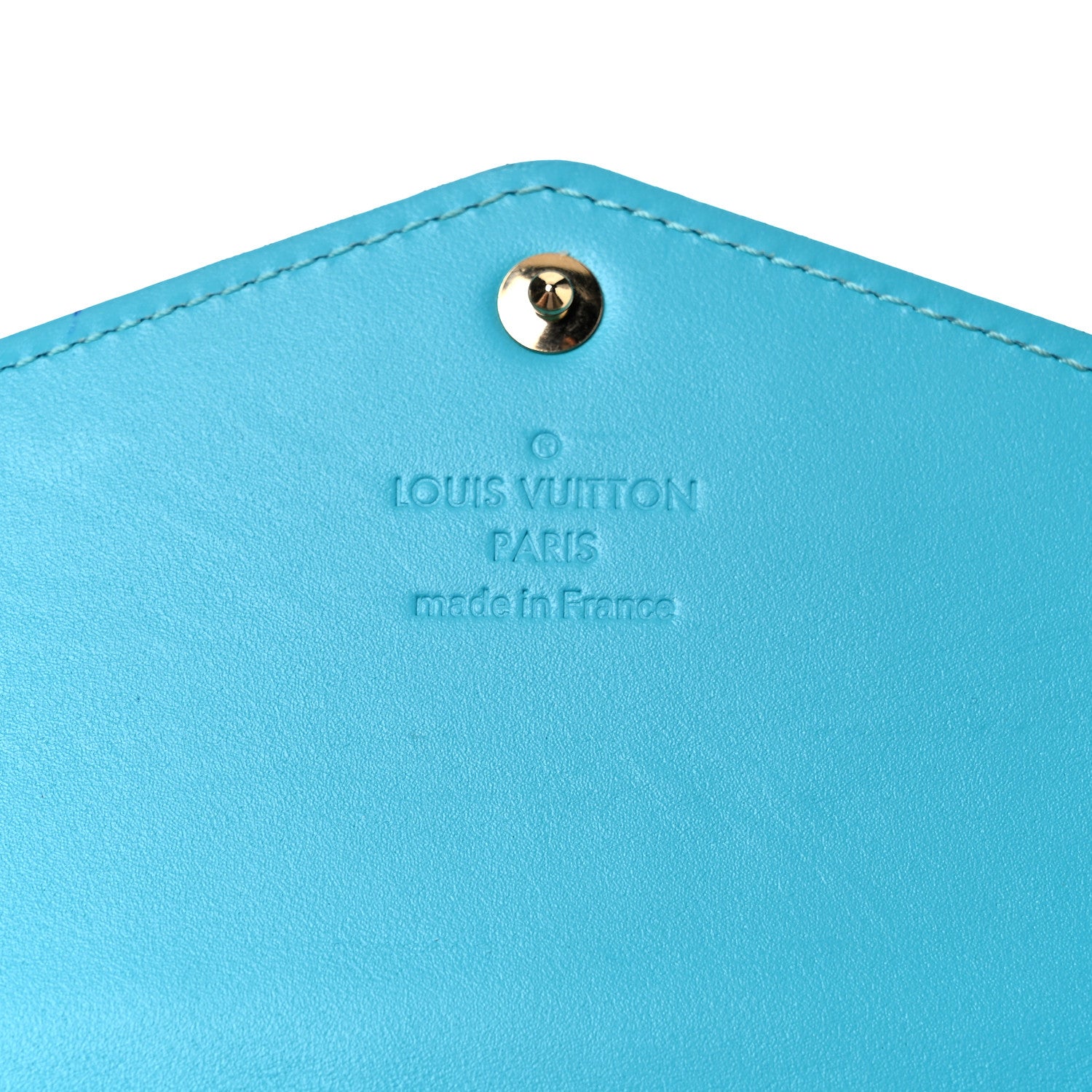 Louis Vuitton Vernis Sarah Wallet NM Turquoise 6 of 9