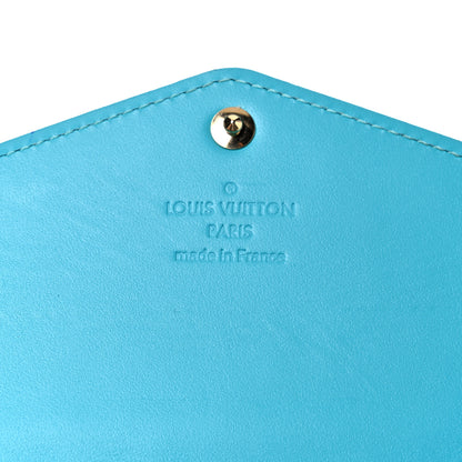 Louis Vuitton Vernis Sarah Wallet NM Turquoise 6 of 9
