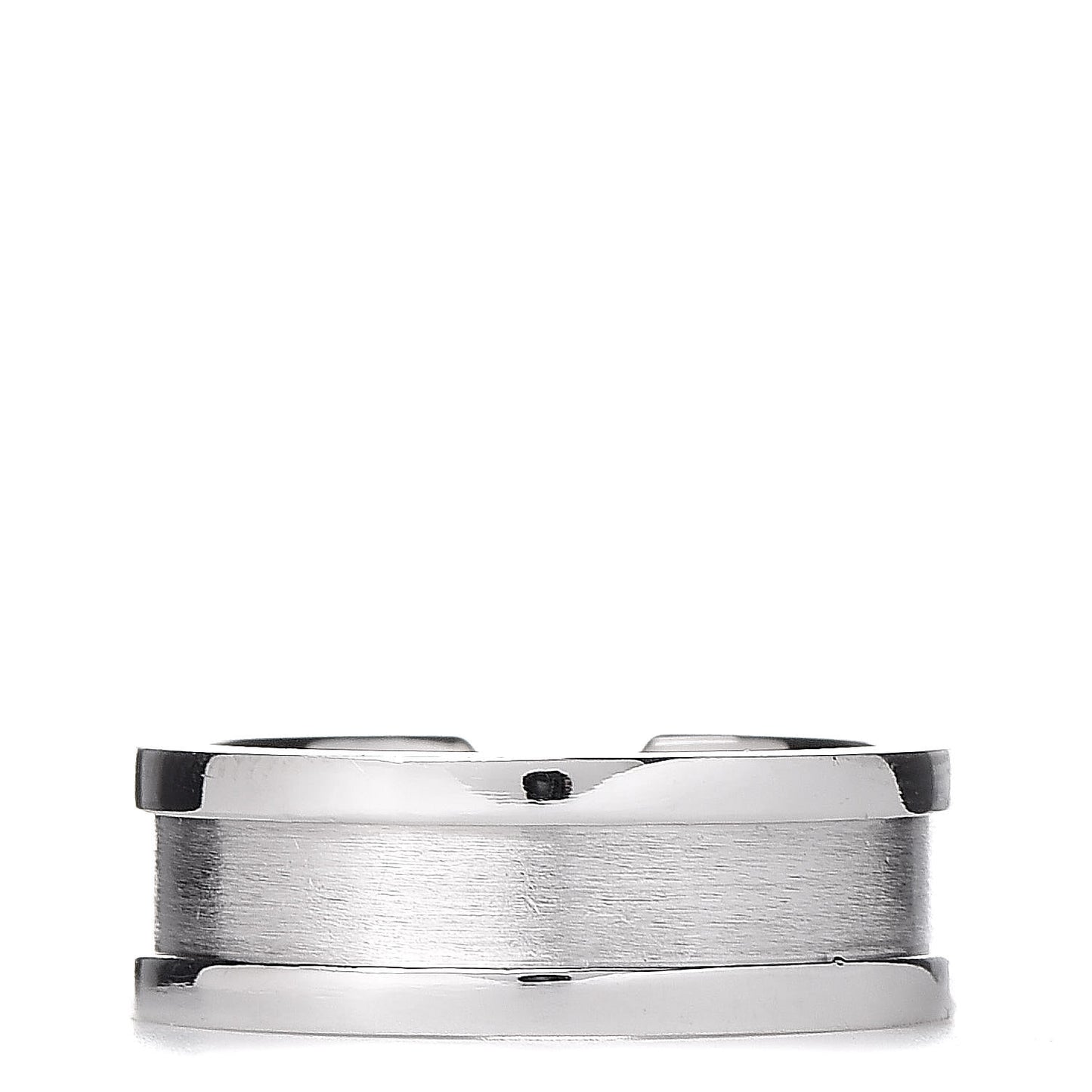 18K White Gold Diamond 6.5mm Logo De Ring 51 5.75
