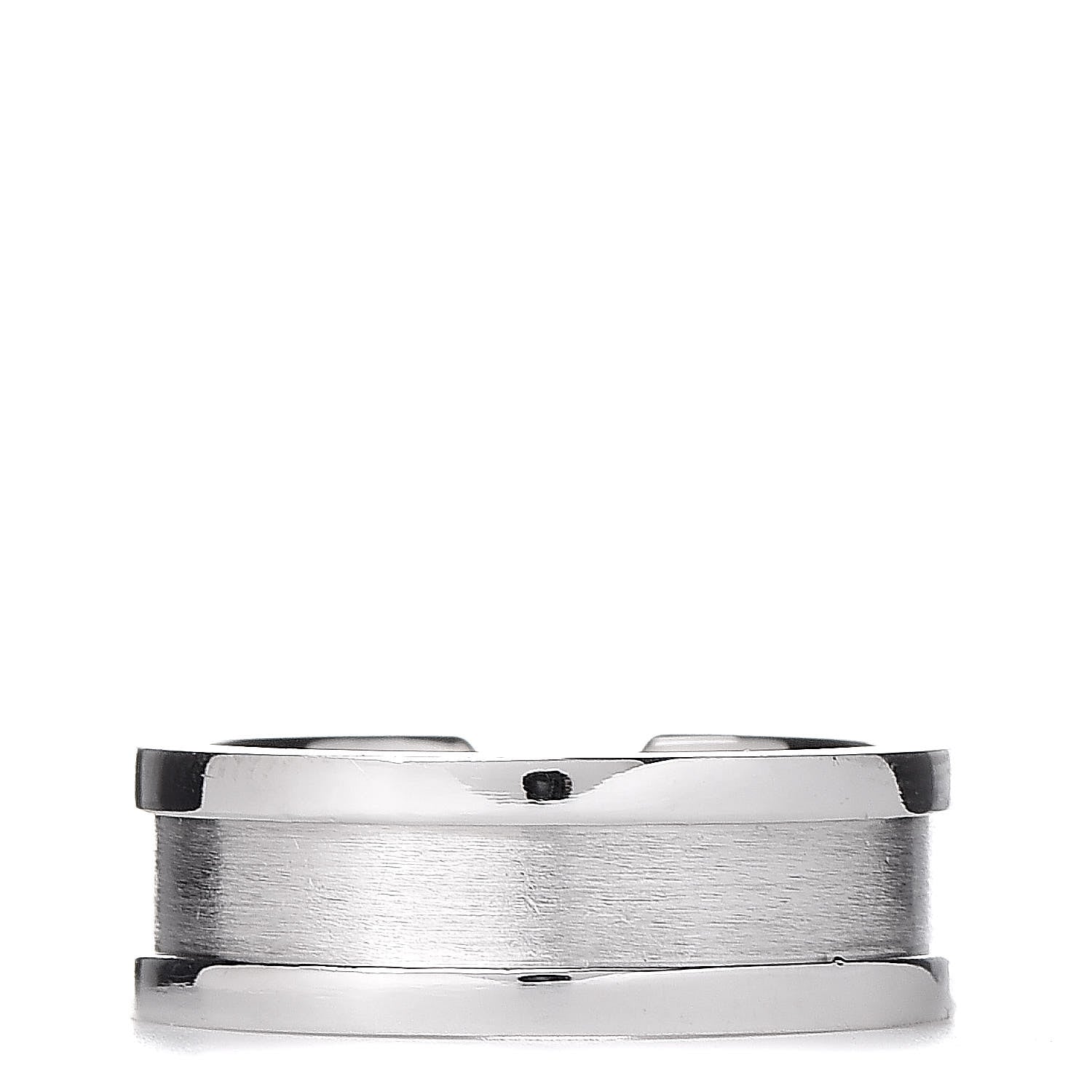 Cartier 18K White Gold Diamond 6.5mm Logo De Ring 51 5.75 3 of 6