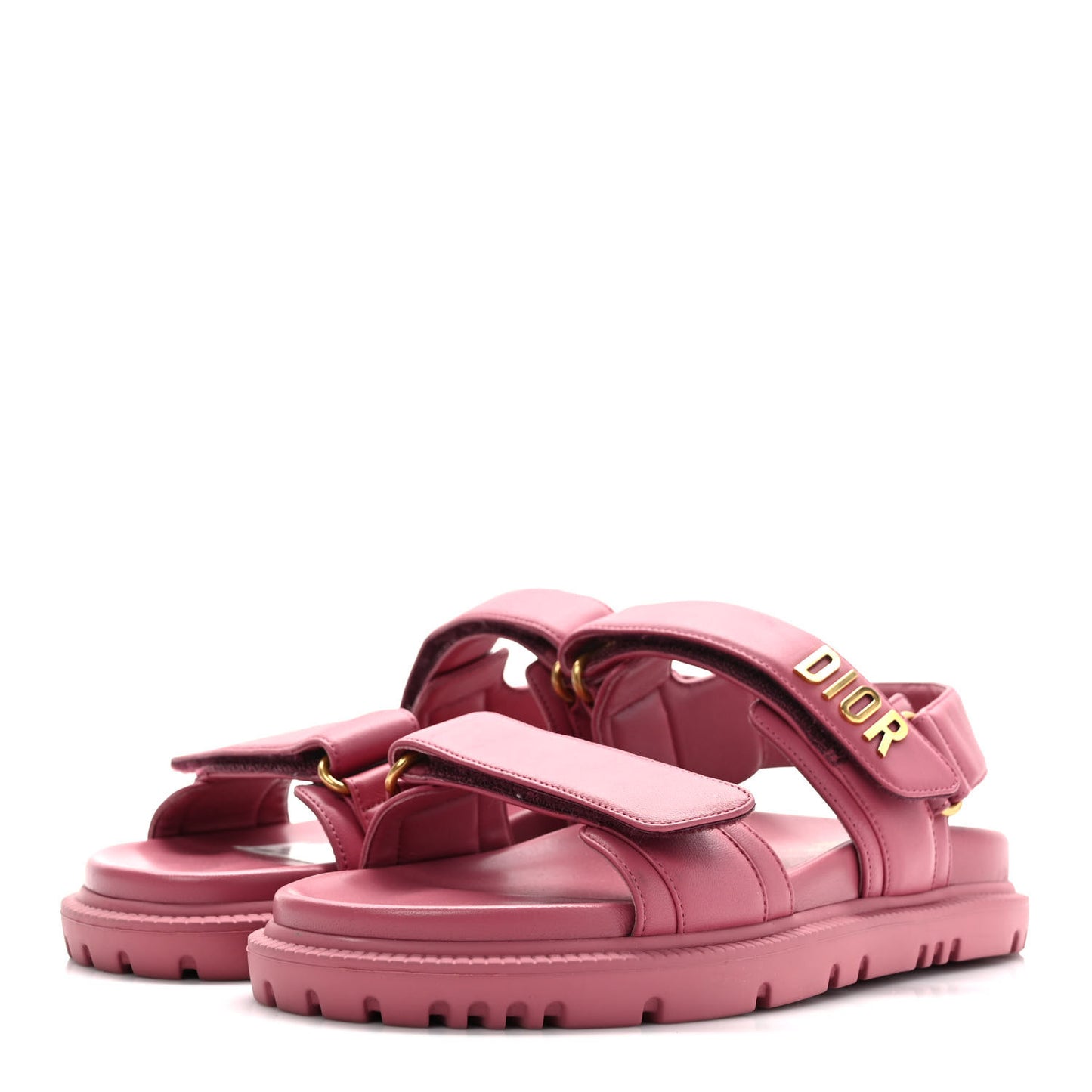 Lambskin Dioract Sandals 37 Pink