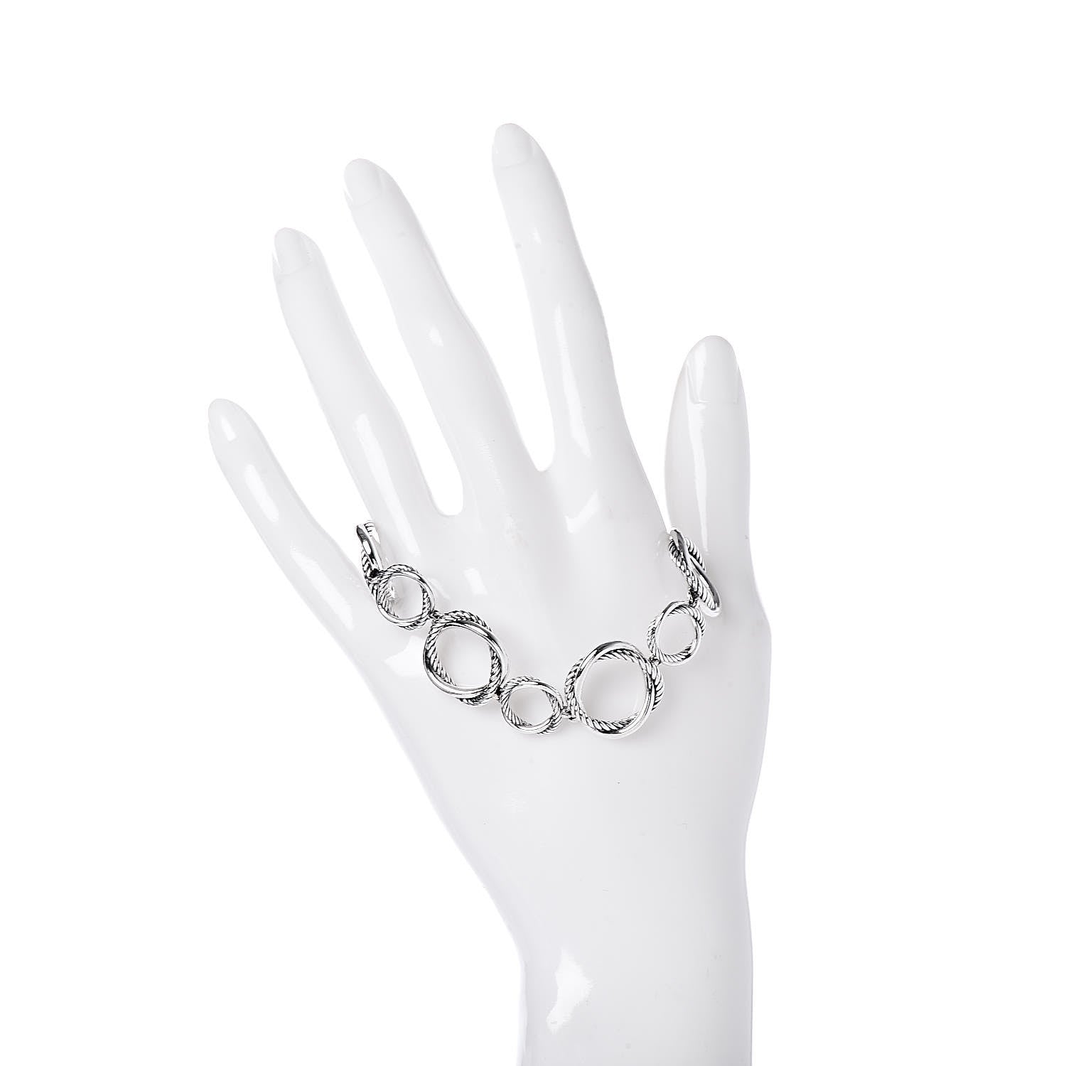 David Yurman Sterling Silver Infinity Link Bracelet 2 of 4
