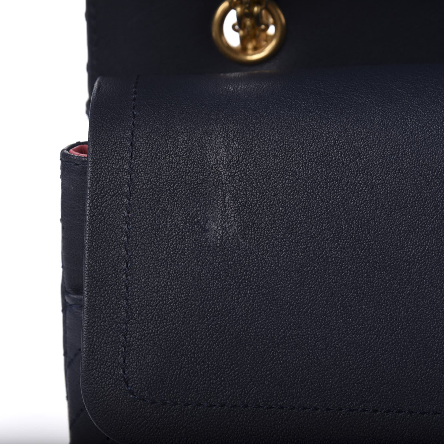 Chanel Sheepskin Chevron Quilted 2.55 Reissue 227 Flap Navy Blue 11 of 12