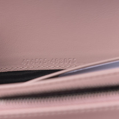 Gucci Calfskin Matelasse GG Marmont Chain Wallet Perfect Pink 6 of 10