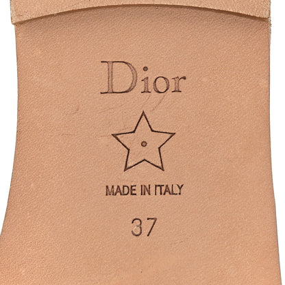 Christian Dior Crystal Calfskin D-Club Mule Sandal 37 White 7 of 9