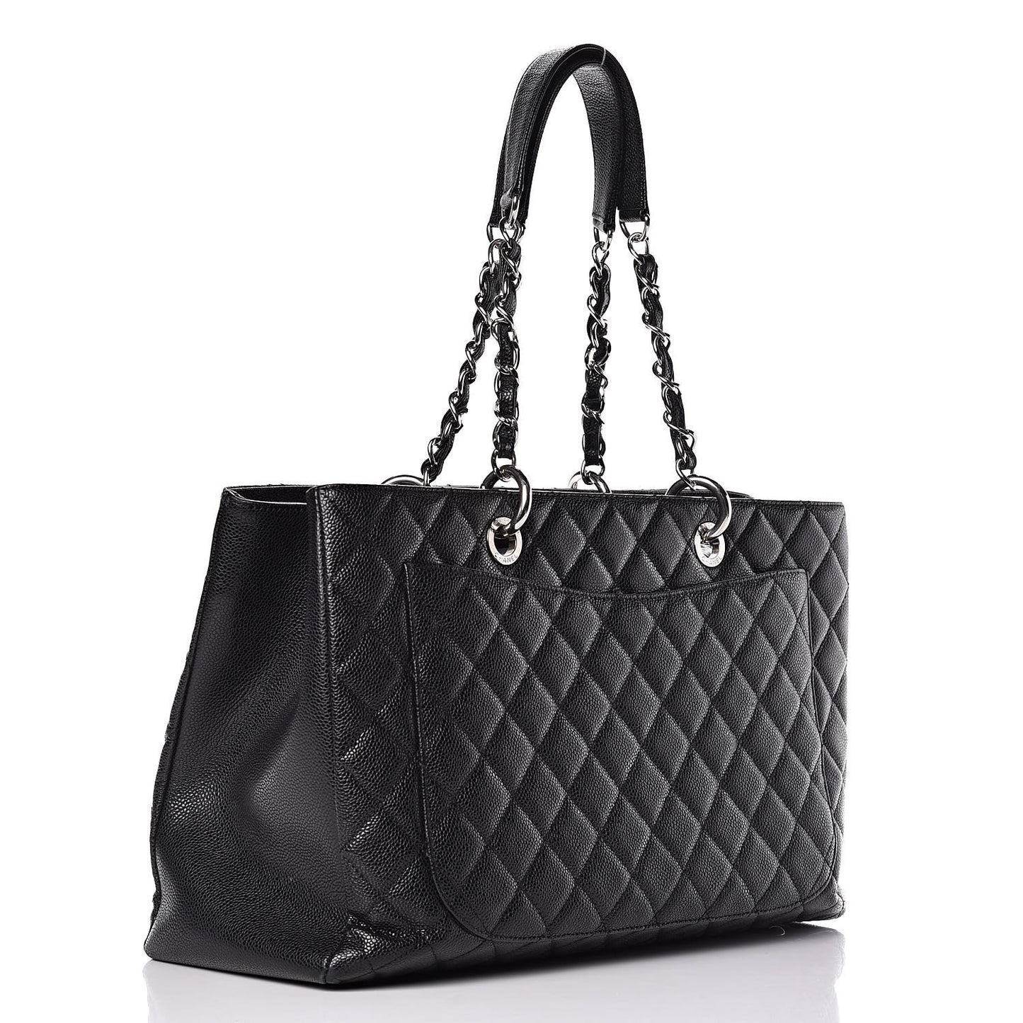 Caviar Quilted XL Grand Shopping Tote GST Black