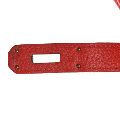 Hermes Togo Birkin 35 Rouge Casaque 6 of 12