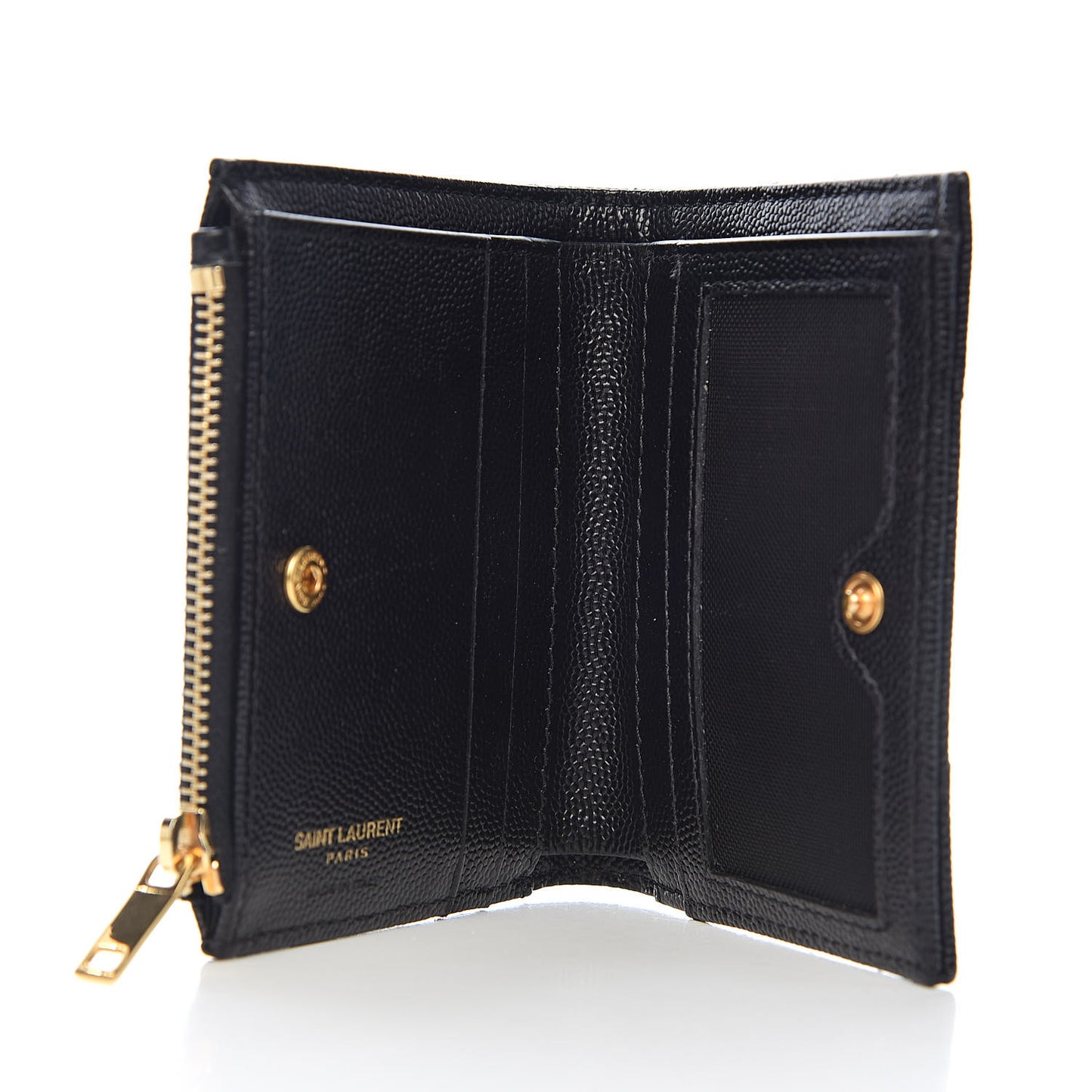 Grain De Poudre Matelasse Chevron Monogram Zipped Card Case Black