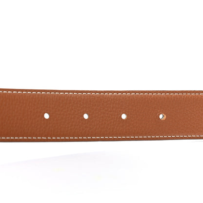 Hermes Box Togo 32mm H Belt Black Gold 4 of 5