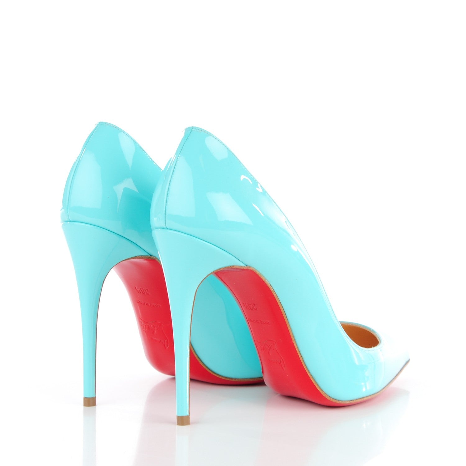 Christian Louboutin Patent Pigalle Follies 100 Pumps 36.5 Opaline 4 of 8