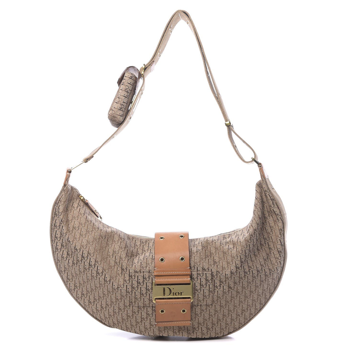 Christian Dior Monogram Street Chic Hobo Beige 1 of 16
