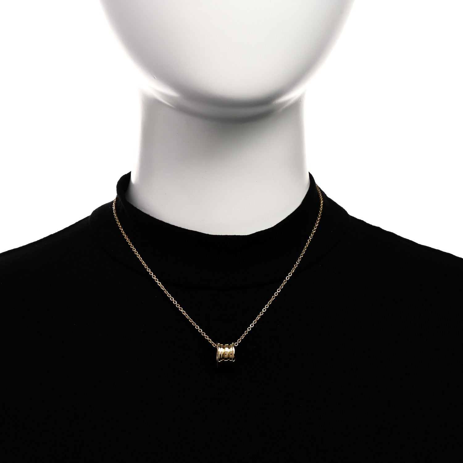 Bulgari 18K Yellow Gold B.Zero1 Pendant Necklace 2 of 6