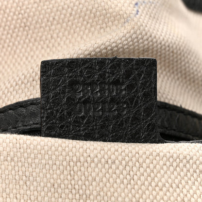 Gucci Pebbled Calfskin Large Soho Shoulder Bag Black 7 of 13