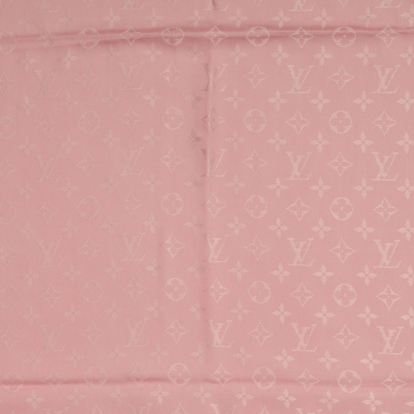 Wool Silk Monogram Shawl Rose Petale
