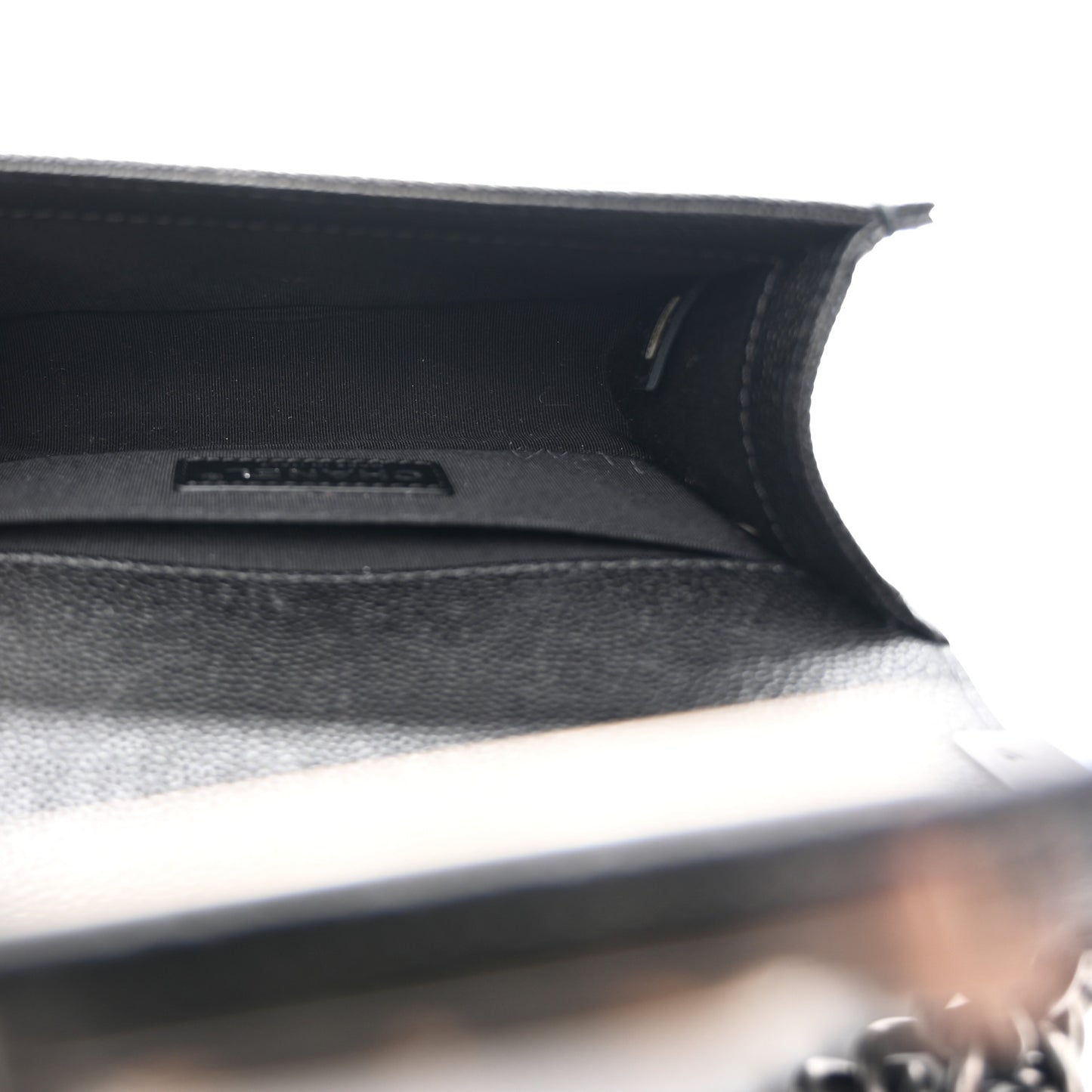 Caviar Quilted Small Boy Flap Black